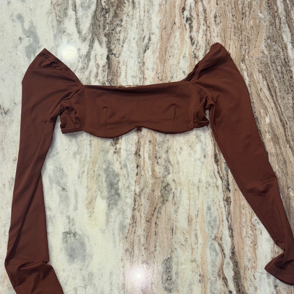 Elegant Brown Women's Top